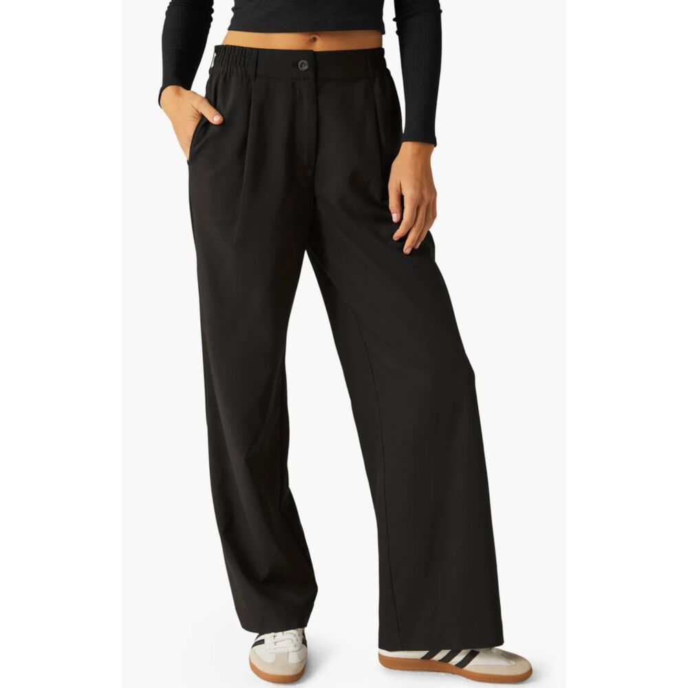 Beyond Yoga *LIKE NEW* Status Wide Leg Trouser, Black, Size Small